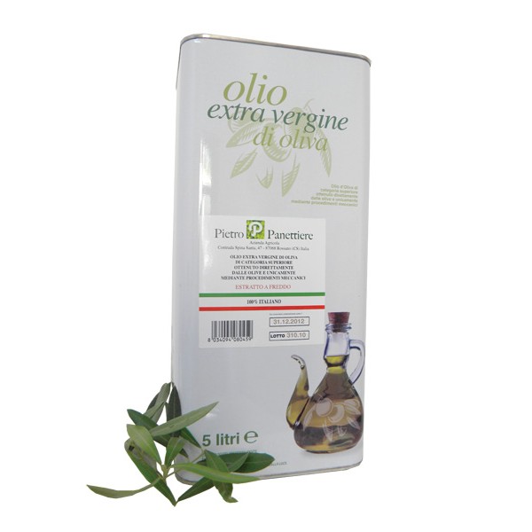 Olio Extravergine di Oliva Italiano Platinum 5 Bottiglie da Litri 0,500